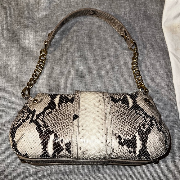 NWT St. John Python Leather Shoulder Bag - Picture 6 of 11